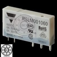 RELEVADOR TIPO CLEMA 5X28mm 60VDC 1P 2T PARA BASE 110/125VCA/CC