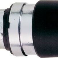 BOTON SEMI-HONGO NEGRO CABEZA DE PULSADOR 22MM