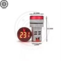 MEDIDOR DE VOLTAJE 22MM 20-500VAC ROJO