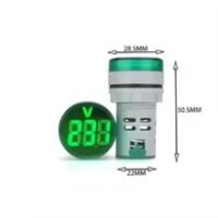 MEDIDOR DE VOLTAJE 22MM 20-500VAC VERDE