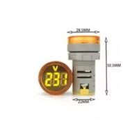 MEDIDOR DE VOLTAJE 22MM 20-500VAC AMBAR