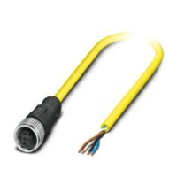 CABLE M12 RECTO 4 CABLES 2 MTS PVC HEMBRA AMARILLO AVANZADO