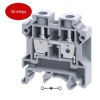 CLEMA UN NIVEL 22-8AWG TORNILLO 41A, 1000V, 1&1 MONTAJE RIEL DIN 35 Y 15MM GRIS