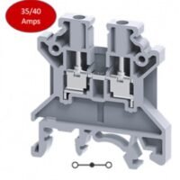 CLEMA UN NIVEL 22-10AWG TORNILLO 32AMP RIEL DIN 35/15 COLOR GRIS
PARA PUENTE CA722/10
