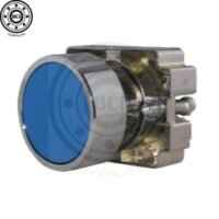 BOTON 22MM AZUL RASANTE MOMENTANEO CON BASE