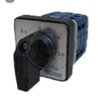 INTERRUPTOR SELECTOR 7 POSICIONES MANTENIDO NEGRO MANETA LARGA 20A 480VOLTS FUNCION L1-N, L2-N, L3-N, L1-L2, L2-L3, L1-L3