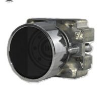 BOTON 22MM NEGRO RASANTE PULSADOR MOMENTANEO CON BASE