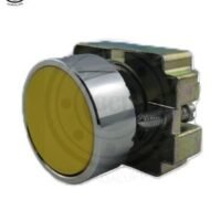 BOTON 22MM AMARILLO RASANTE MOMENTANEO CON BASE