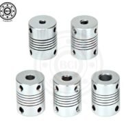 COPLE FLEXIBLE DE ALUMINIO 6X8mm DIAMETRO DE 19mm X 25mm DE LARGO