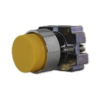BOTON 22MM SALIENTE MOMENTANEO AMARILLO CON BASE
