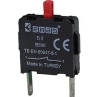CONTACTO NORMALMENTE CERRADO MONTAJE EN SOPORTE PARA BOTON DE 16MM